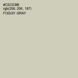 #CECEBB - Foggy Gray Color Image